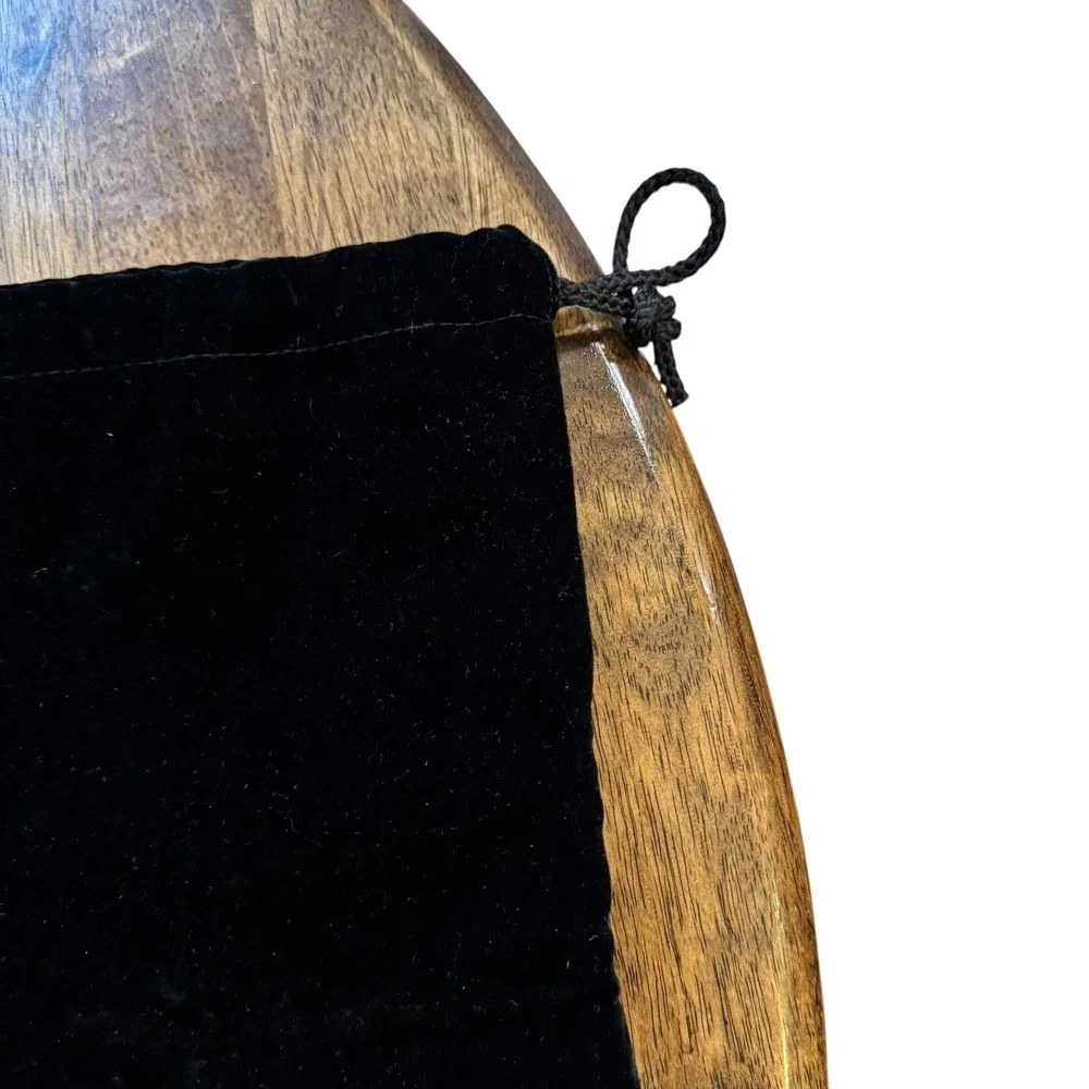 Island Shangri-La Shoe Shine Bag Velvet Drawstring Travel Storage Case Hong Kong